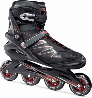 Roces big zyx 90 heren skeelers – 4x90mm wielen – fitness speed inline skates – zwart rood – maat 51
