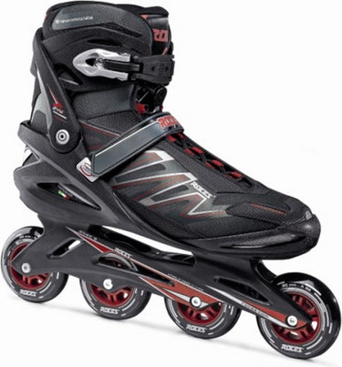 Roces big zyx 90 heren skeelers – 4x90mm wielen – fitness speed inline skates – zwart rood – maat 51