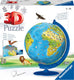 Ravensburger xxl kinder globe (engels) - 3d puzzel - 180 stukjes