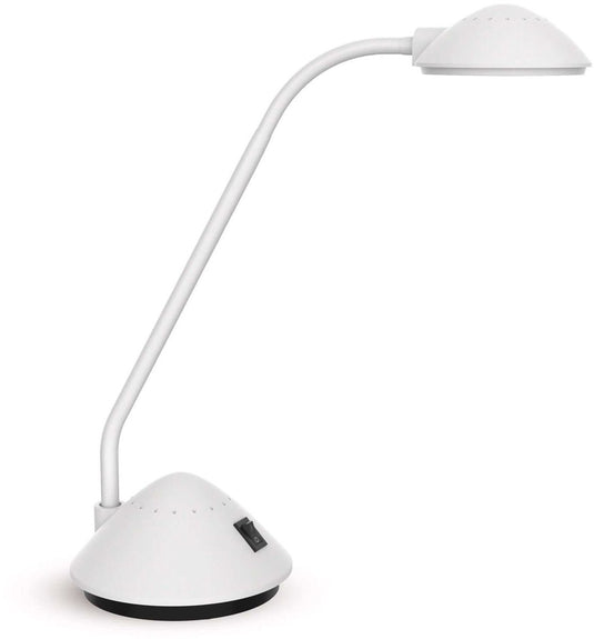 Maul bureaulamp arc led 3.000 k standvoet wit