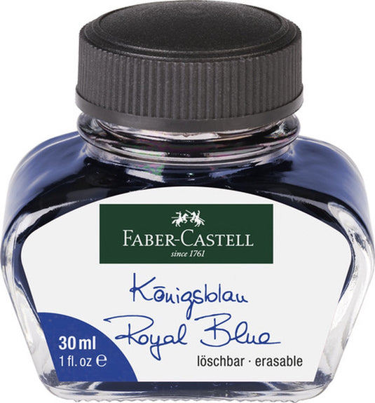 Faber-castell vulpeninkt - koningsblauw - flacon 30 ml - fc-149839
