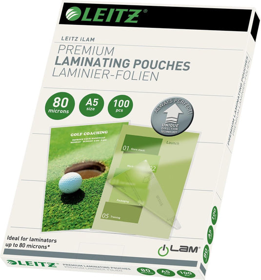 Leitz ilam udt - lamineerhoezen - a5 - 80 micron - 100 stuks