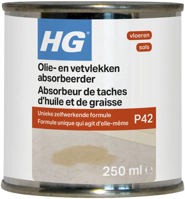 Hg tegel en natuursteen olie- en vetvlekken absorbeerder (product 42) 250ml