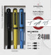 Sheaffer kalligrafiepen - zwart, blauw, geel maxi - penpunt f m b - sf-93404