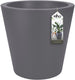Elho pure straight round 50 - grote bloempot voor binnen en buiten - gerecycled plastic - ø 49.5 x h 51 cm - antraciet