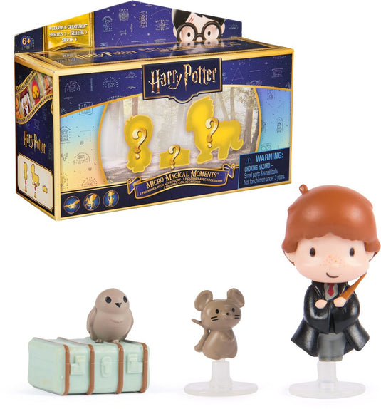 Wizarding world - harry potter - micro magical moments serie 3 - 2-pack figuren (stijlen variëren) - speelfiguren