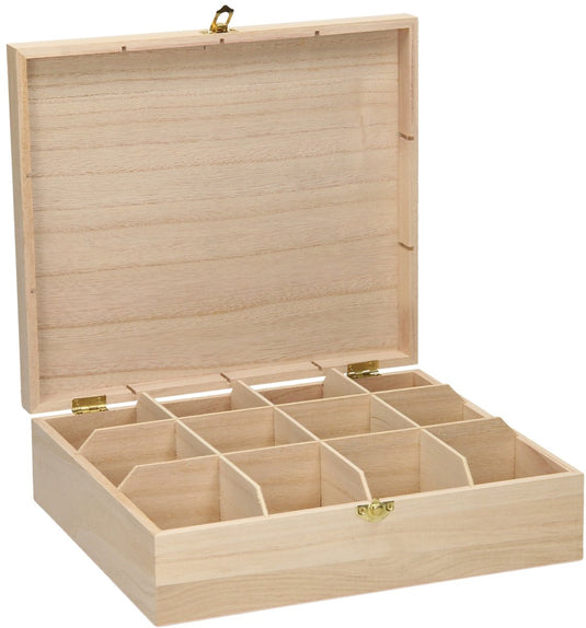 Merkloos sans marque versier je eigen theekist, 12-vaks