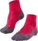 Falke tk5 short anti-blaar dun wol functioneel materiaal wandelsokken dames rood - maat 39-40