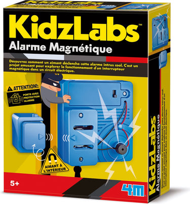 4m wetenschap en spel - bouw je eigen magnetisch alarm - bouwpakket - kidzlabs - 5+