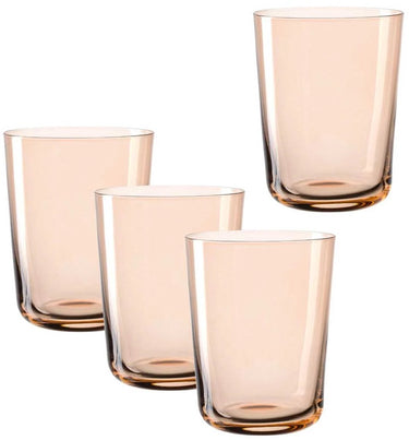 Leonardo leggero glas 330ml cachi - set 4