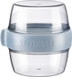 Westmark pocketbox maxi, praktisch meeneemblik, ideaal voor yoghurt, fruit, groenten, snacks, 700 ml (2 x 350 ml), bpa-vrij, blauw