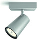 Philips led philips paisley opbouwspot - 1-lichts - aluminium