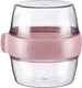 Westmark pocketbox maxi, praktisch meeneemblik, ideaal voor yoghurt, fruit, groenten, snacks, 700 ml (2 x 350 ml), bpa-vrij, roze