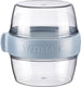 Westmark pocketbox maxi, praktisch meeneemblik, ideaal voor yoghurt, fruit, groenten, snacks, 700 ml (2 x 350 ml), bpa-vrij, blauw