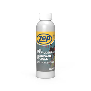 Zep lijmverwijderaar stickerverwijderaar 250 ml – verwijdert stickers, etiketten, lijmresten, plakband en kauwgom – veilig op glas, hout, metaal en kunststof
