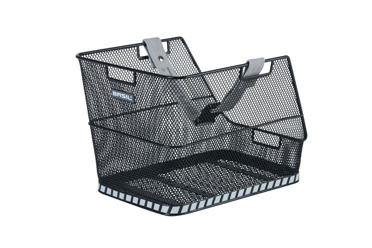 Load image into Gallery viewer, Basil Class - schooltas fietsmand - achterop - zwart
