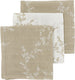 Meyco baby branches monddoekjes - 3-pack - hydrofiel - sand - 30x30cm