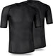 Gripgrab - ultralight mesh 2pack korte mouw base layer zomer fiets ondershirt polygiene zweethemd - zwart - heren - maat m