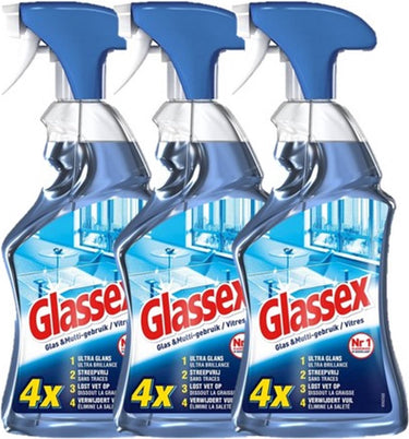 Glassex glas multi ruitenreiniger - 3 x 750 ml
