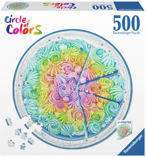 Ravensburger puzzel circle of colors regenboog taart - legpuzzel - 500 stukjes
