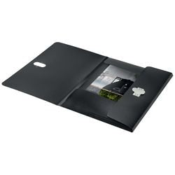 Leitz recycle 3-flap map a4 co2 neutraal zwart 80% gerecycled plastic