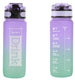 Itotal idrink tritan bottle 750 ml purple and aquamarine drinkfles paars en aquamarine 7.2×7.2×23.7cm