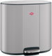 Wesco multicollector 2 prullenbak afvalscheiding (2x25 liter) | 50 liter | metaal - cool grijs mat | duo pedaalemmer met soft close en geurfilter