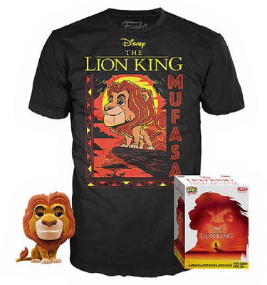 Funko pop! tee box: disney the lion king - mufasa (size xl)
