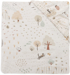 Jollein hoeslaken wieg - 40 50x80 90cm - jersey - tiny park