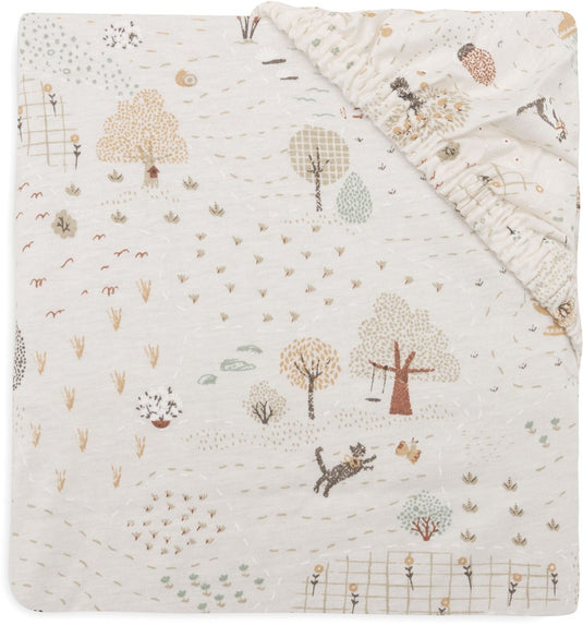 Jollein hoeslaken wieg - 40 50x80 90cm - jersey - tiny park