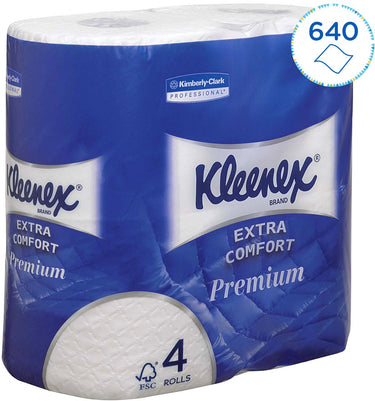 Kleenex toiletpapier 8484 4-laags wit