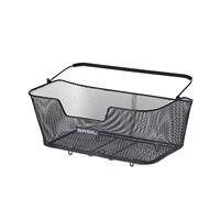 basil base xl - bicycle basket - on the back - black