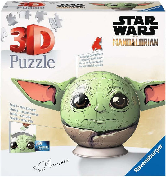 Ravensburger mandalorian grogu met oren - 3d puzzel