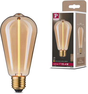 Paulmann floating shine standaard 230 v led-kolf e27 140lm 2,8w 1800k goud