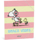 Snoopy elastomap - roze