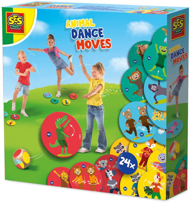 Ses creative 02343 dance-dance-dance - maak je eigen dansjes - 24 speelkaarten met danspasjes - 2 dobbelstenen - actief spelen