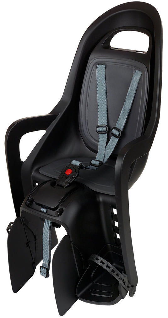 Polisport achterzitje groovy mik-hd donkergrijs zwart