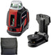 Einhell kruislijnlaser te-ll 360 g - werkbereik 40 m - 360° - groene laser - horizontaal verticaal - nivelleringsbereik 4 ° - incl. in hoogte verstelbare wandhouder - incl. praktische opbergtas