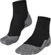 Falke tk5 cool short anti-blaar dun lyocell functioneel materiaal wandelsokken heren zwart - maat 44-45