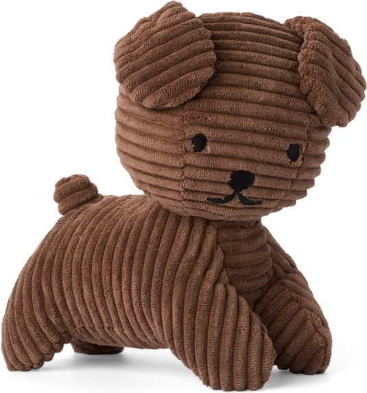 Bon ton toys nijntje - snuffy eco corduroy brown - 21 cm - 8