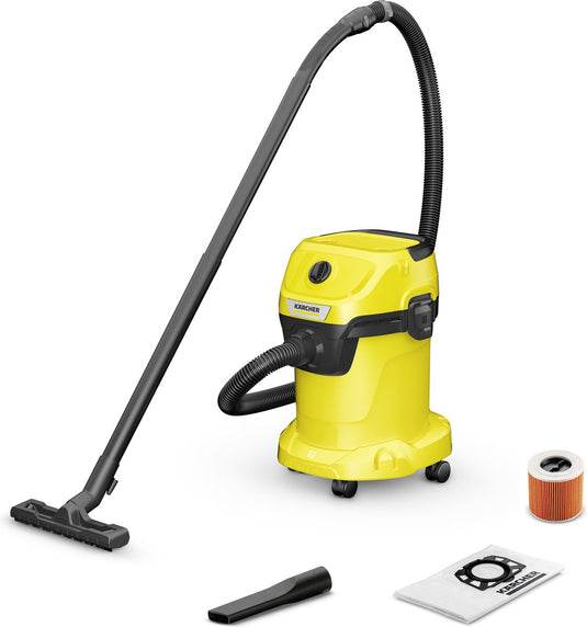 Kärcher wd 3 v-17 4 20 nat- en droogzuiger - 1000 w - 17 liter - patroonfilter