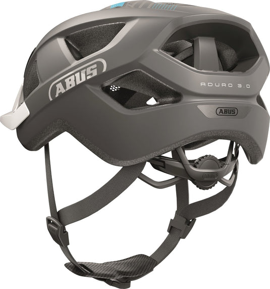 Abus fietshelm aduro 3.0 race grey m - 52-58 cm - grijs - geschikt voor gebruik op elektrische fietsen - stadsfietsen - 300 g