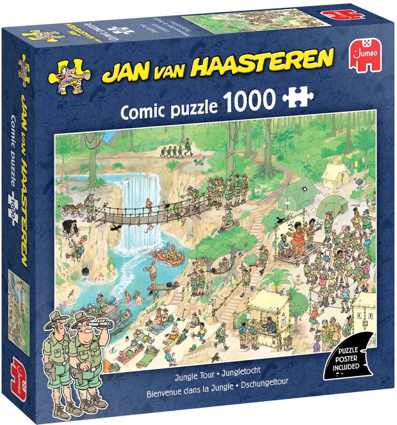 Load image into Gallery viewer, Jan van haasteren legpuzzel - de jungletocht, 1000st.
