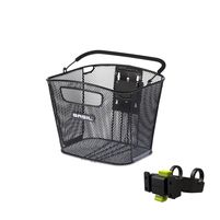 bold front kf with kf handlebar holder - bicycle basket - front - black