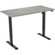 Euroseats bureau zwart, oxyd b000bl120oxy 80 x 750-1235 x 120 mm