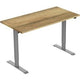 Euroseats bureau grijs, eiken b000gr160nat 80 x 750-1235 x 160 mm