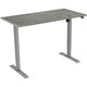 Euroseats bureau grijs, oxyd b000gr120oxy 80 x 750-1235 x 120 mm