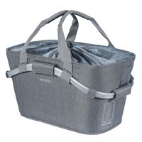 basil 2day carry all mik - bicycle basket - on the back - gray