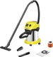 Kärcher wd 3 p s v-17 4 20 nat-en droogzuiger - 1000 w - rvs container 17 liter - geïntegreerd stopcontact aansluiting gereedschap - patroonfilter