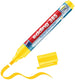 Edding 385 markeerstift met flexibele punt geel - 1 stuk - navulbaar - highlighter voor flipcharts en normaal papier